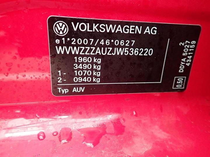 Photo 12 VIN: WVWZZZAUZJW536220 - VOLKSWAGEN GOLF 