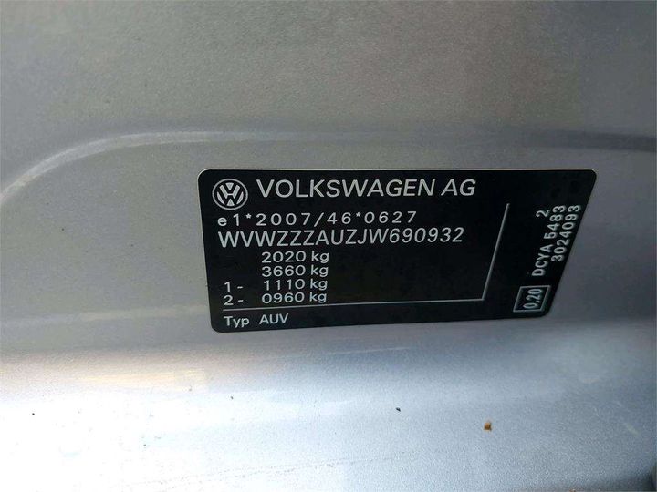 Photo 8 VIN: WVWZZZAUZJW690932 - VOLKSWAGEN GOLF SPORTSVAN 