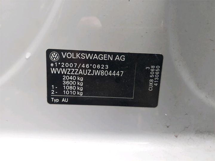 Photo 2 VIN: WVWZZZAUZJW804447 - VOLKSWAGEN GOLF 