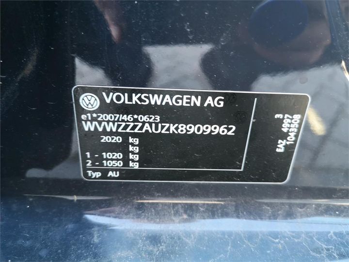 Photo 12 VIN: WVWZZZAUZK8909962 - VOLKSWAGEN GOLF 