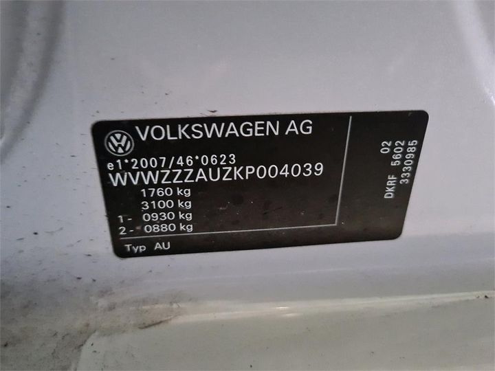 Photo 13 VIN: WVWZZZAUZKP004039 - VOLKSWAGEN GOLF 