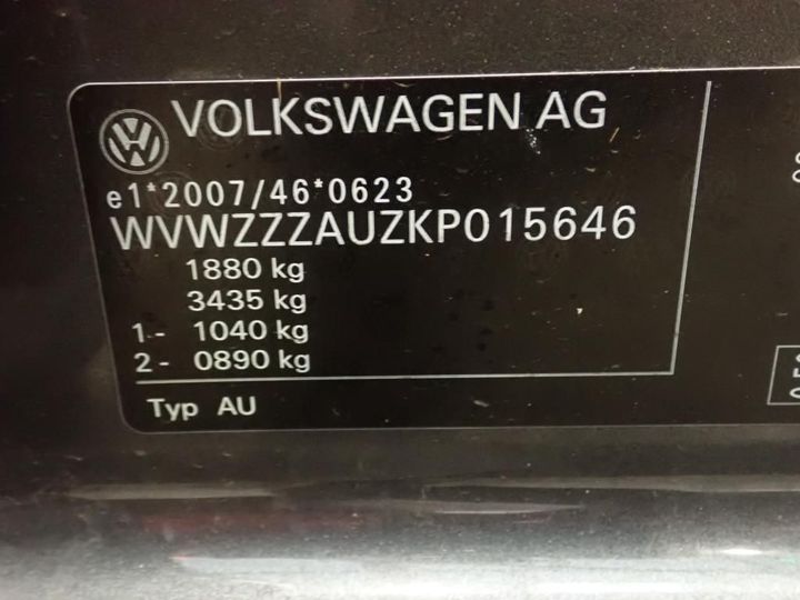 Photo 12 VIN: WVWZZZAUZKP015646 - VOLKSWAGEN GOLF 