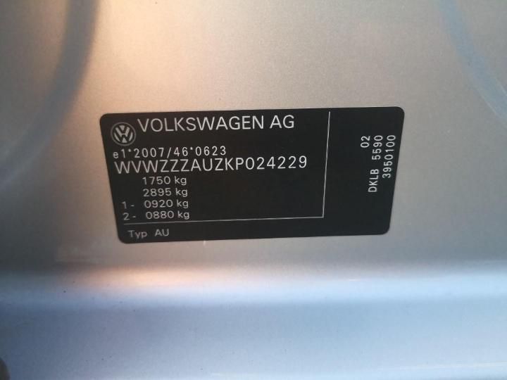 Photo 4 VIN: WVWZZZAUZKP024229 - VOLKSWAGEN GOLF 