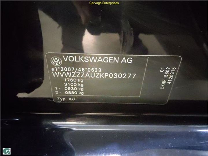 Photo 10 VIN: WVWZZZAUZKP030277 - VOLKSWAGEN GOLF 