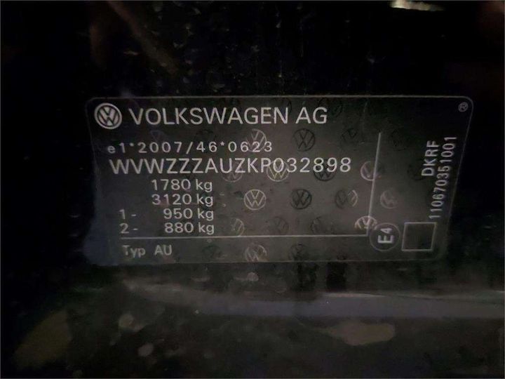 Photo 8 VIN: WVWZZZAUZKP032898 - VOLKSWAGEN GOLF 