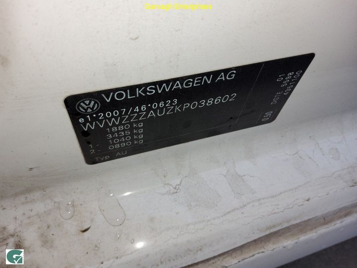 Photo 13 VIN: WVWZZZAUZKP038602 - VOLKSWAGEN GOLF 