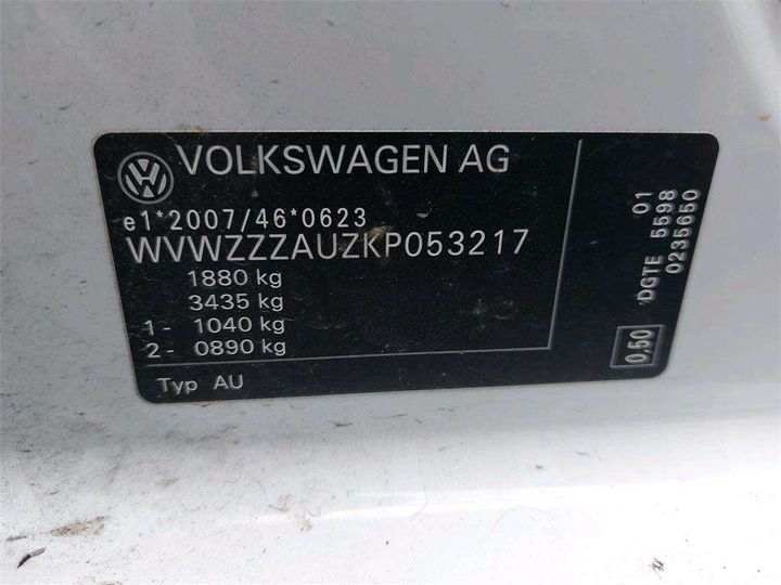 Photo 15 VIN: WVWZZZAUZKP053217 - VOLKSWAGEN GOLF 