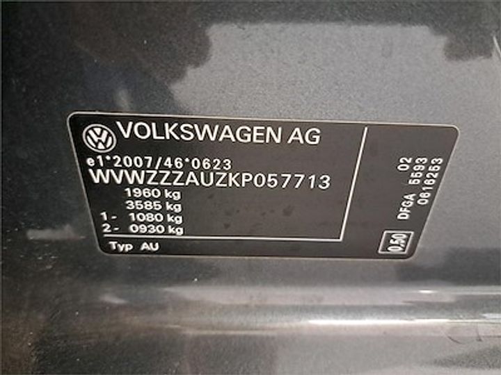 Photo 11 VIN: WVWZZZAUZKP057713 - VOLKSWAGEN GOLF 