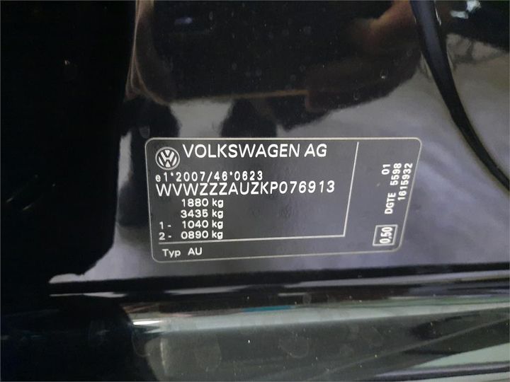 Photo 4 VIN: WVWZZZAUZKP076913 - VOLKSWAGEN GOLF 