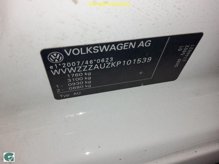 Photo 13 VIN: WVWZZZAUZKP101539 - VOLKSWAGEN GOLF 