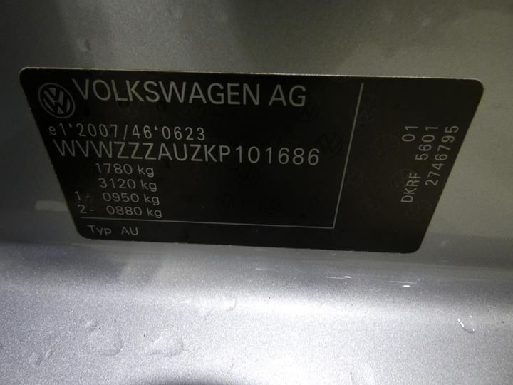 Photo 4 VIN: WVWZZZAUZKP101686 - VOLKSWAGEN GOLF 