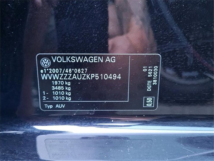 Photo 4 VIN: WVWZZZAUZKP510494 - VOLKSWAGEN GOLF 