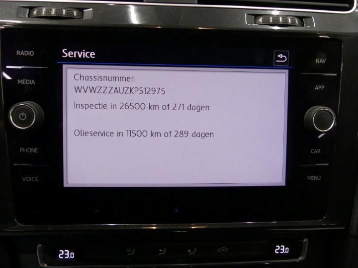 Photo 7 VIN: WVWZZZAUZKP512975 - VOLKSWAGEN GOLF 