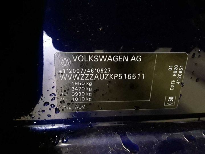 Photo 12 VIN: WVWZZZAUZKP516511 - VOLKSWAGEN GOLF 