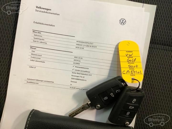 Photo 8 VIN: WVWZZZAUZKP517517 - VOLKSWAGEN GOLF 