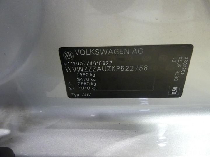 Photo 3 VIN: WVWZZZAUZKP522758 - VOLKSWAGEN GOLF 