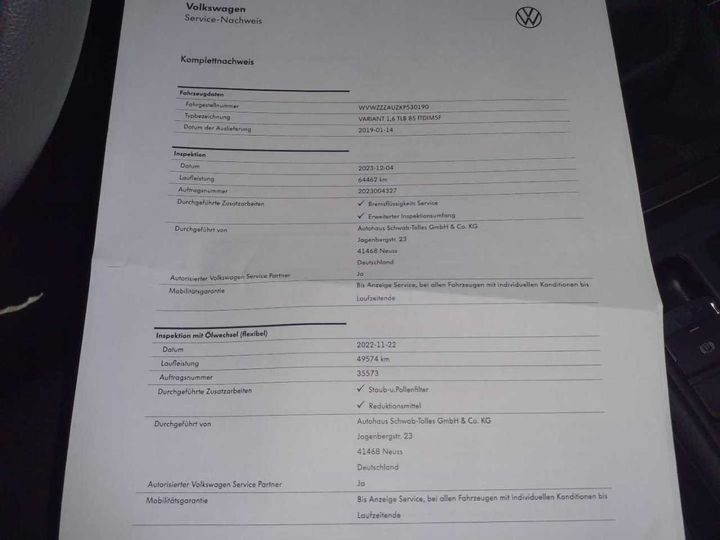 Photo 25 VIN: WVWZZZAUZKP530190 - VOLKSWAGEN GOLF 