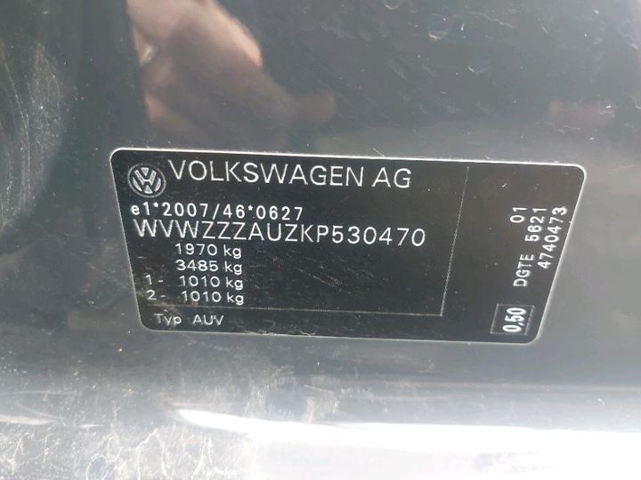 Photo 10 VIN: WVWZZZAUZKP530470 - VOLKSWAGEN GOLF 