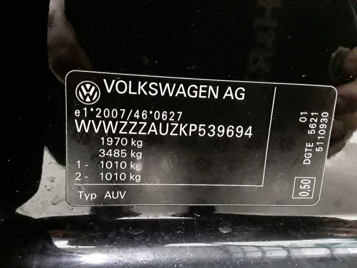 Photo 12 VIN: WVWZZZAUZKP539694 - VOLKSWAGEN GOLF 