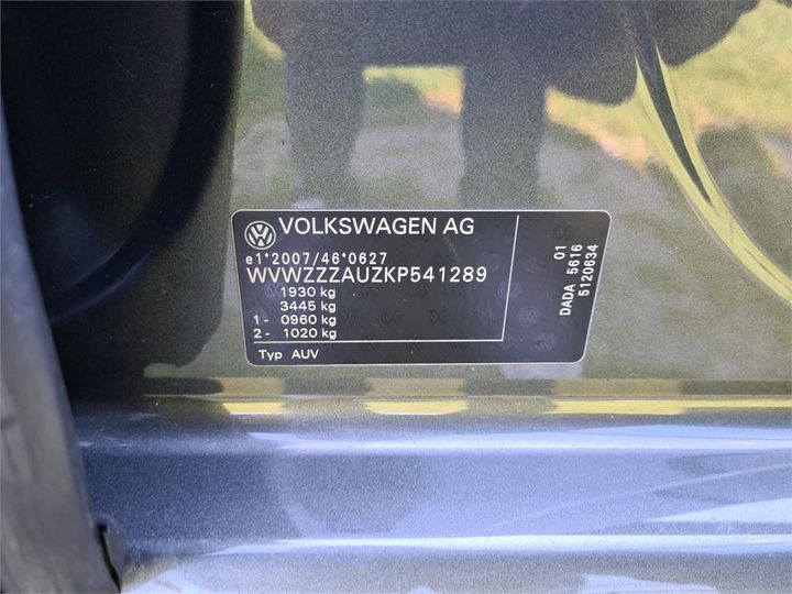 Photo 14 VIN: WVWZZZAUZKP541289 - VOLKSWAGEN GOLF 