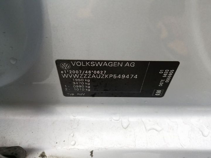 Photo 17 VIN: WVWZZZAUZKP549474 - VOLKSWAGEN GOLF 