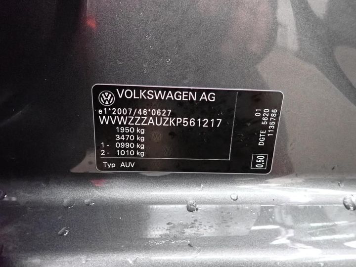 Photo 13 VIN: WVWZZZAUZKP561217 - VOLKSWAGEN GOLF 