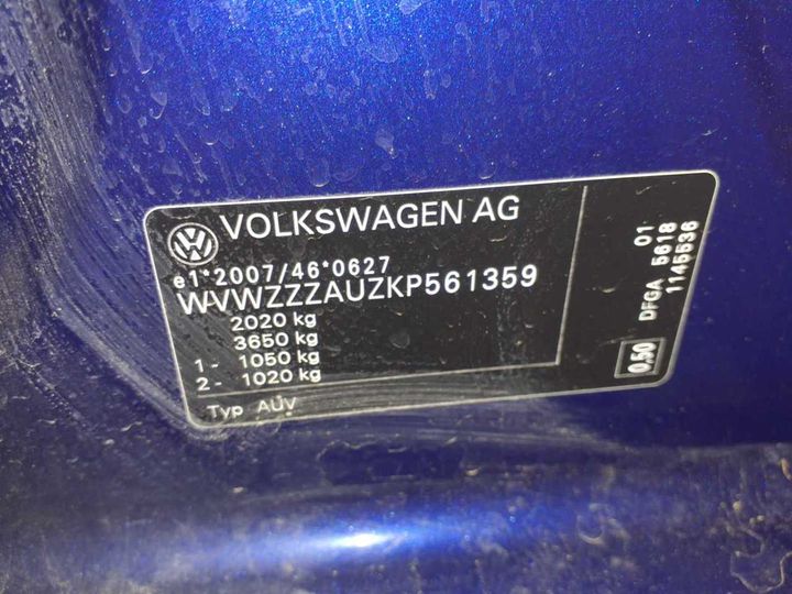 Photo 11 VIN: WVWZZZAUZKP561359 - VOLKSWAGEN GOLF 