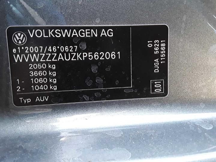 Photo 17 VIN: WVWZZZAUZKP562061 - VOLKSWAGEN GOLF 