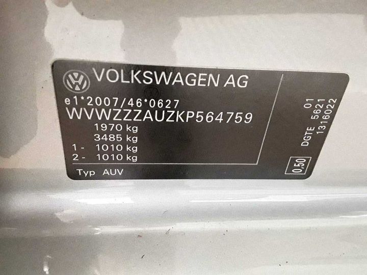 Photo 11 VIN: WVWZZZAUZKP564759 - VW GOLF VARIANT 1.6 TDI 