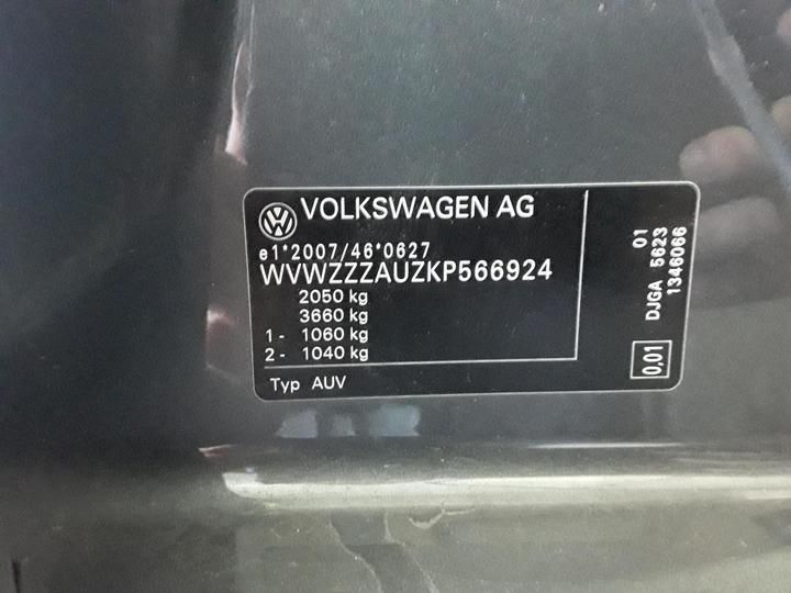 Photo 16 VIN: WVWZZZAUZKP566924 - VOLKSWAGEN GOLF 