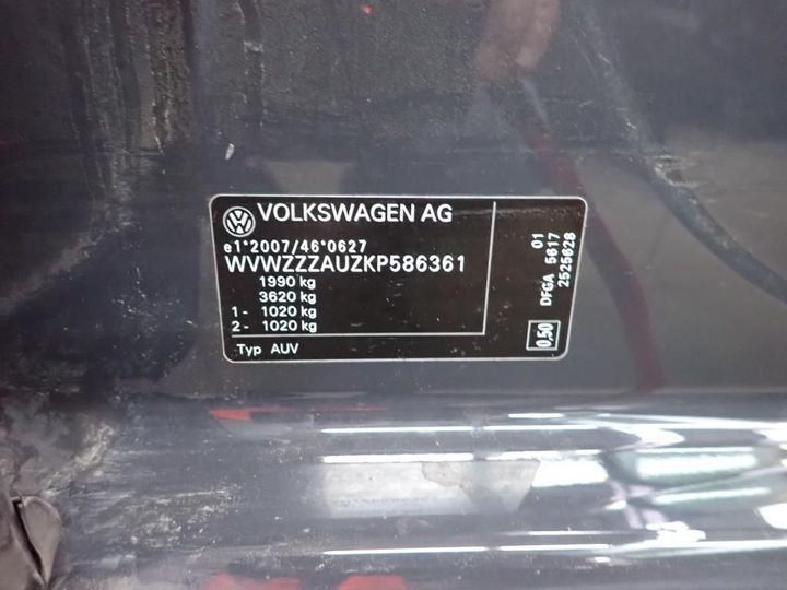 Photo 14 VIN: WVWZZZAUZKP586361 - VOLKSWAGEN GOLF 