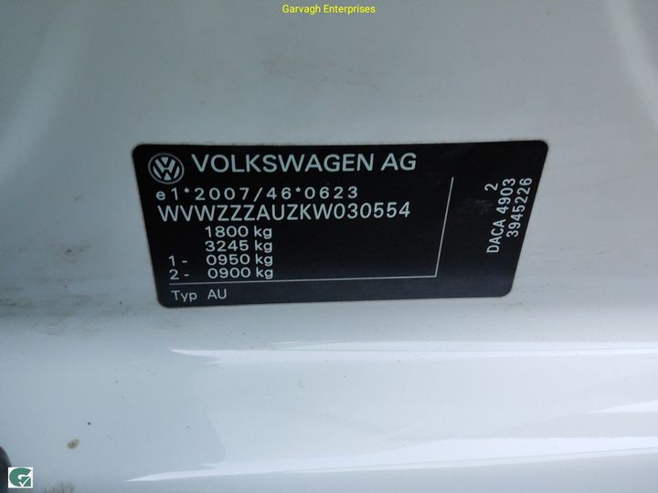 Photo 9 VIN: WVWZZZAUZKW030554 - VOLKSWAGEN GOLF 