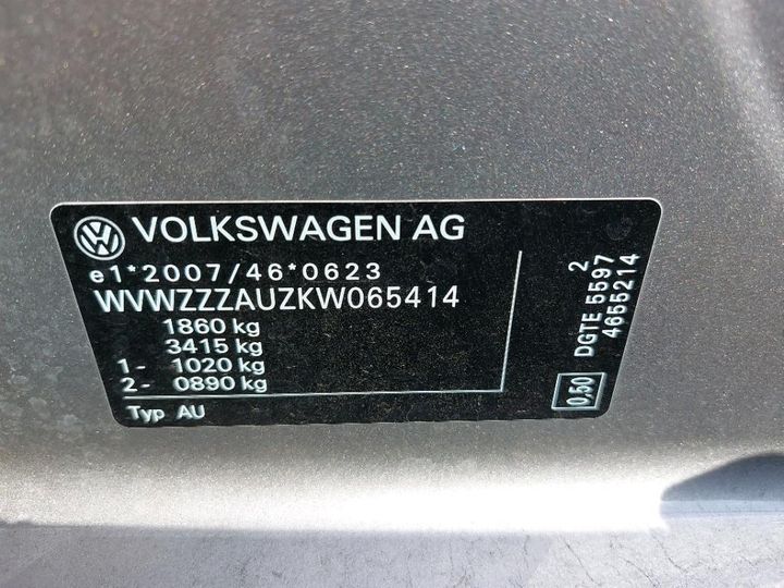 Photo 7 VIN: WVWZZZAUZKW065414 - VOLKSWAGEN GOLF 