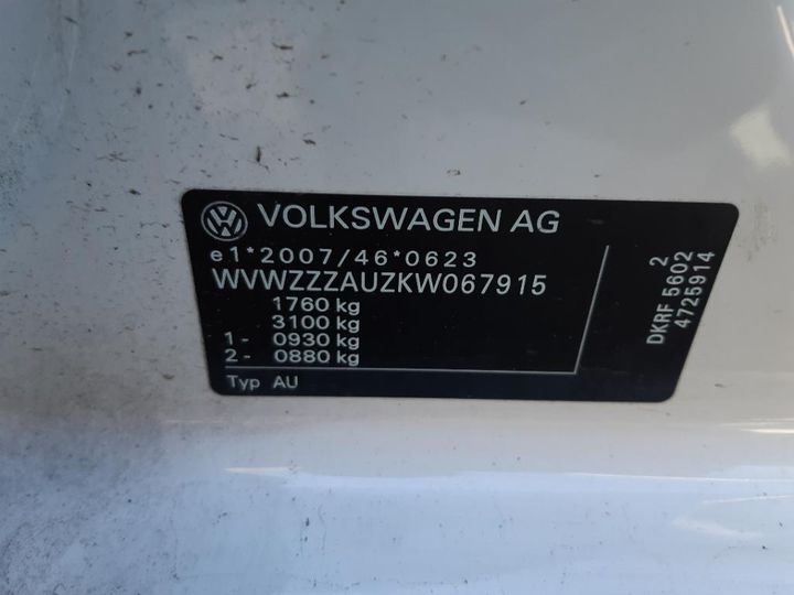 Photo 16 VIN: WVWZZZAUZKW067915 - VOLKSWAGEN GOLF 