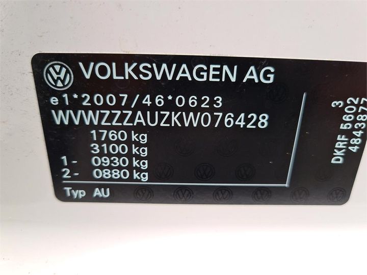 Photo 12 VIN: WVWZZZAUZKW076428 - VOLKSWAGEN GOLF 