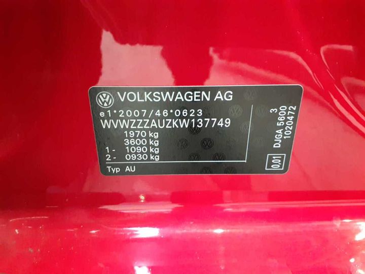 Photo 11 VIN: WVWZZZAUZKW137749 - VOLKSWAGEN GOLF 