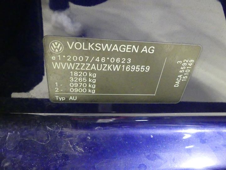 Photo 3 VIN: WVWZZZAUZKW169559 - VOLKSWAGEN GOLF 