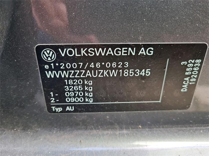 Photo 17 VIN: WVWZZZAUZKW185345 - VOLKSWAGEN GOLF 