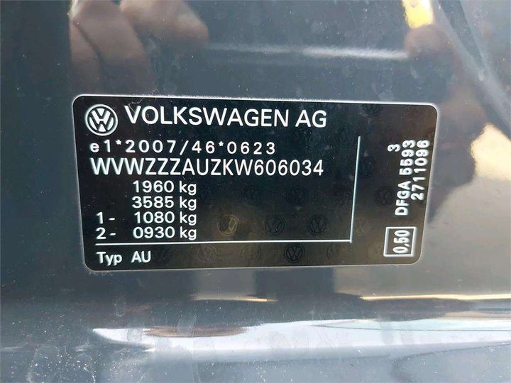 Photo 8 VIN: WVWZZZAUZKW606034 - VOLKSWAGEN GOLF 