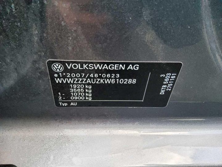 Photo 4 VIN: WVWZZZAUZKW610288 - VOLKSWAGEN GOLF 