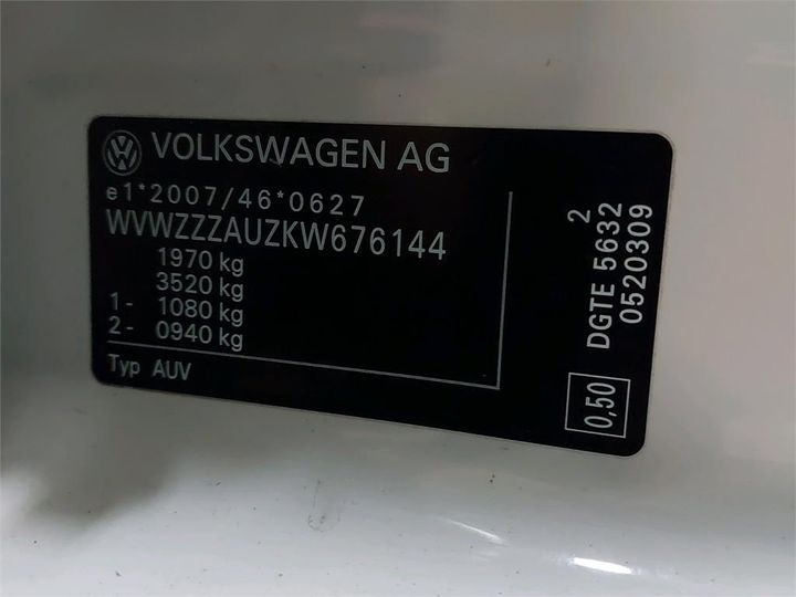 Photo 8 VIN: WVWZZZAUZKW676144 - VOLKSWAGEN GOLF 