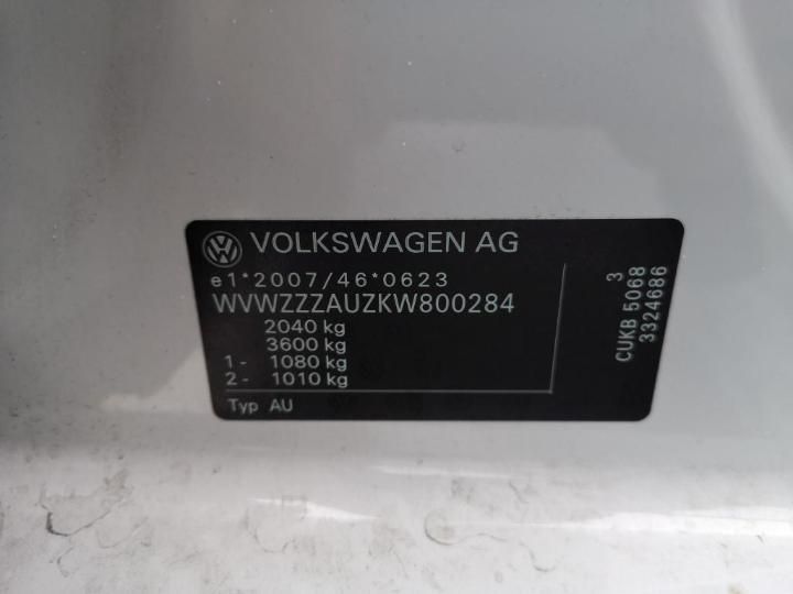 Photo 7 VIN: WVWZZZAUZKW800284 - VOLKSWAGEN GOLF 