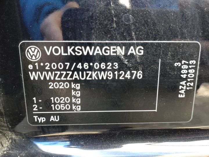 Photo 26 VIN: WVWZZZAUZKW912476 - VOLKSWAGEN GOLF 