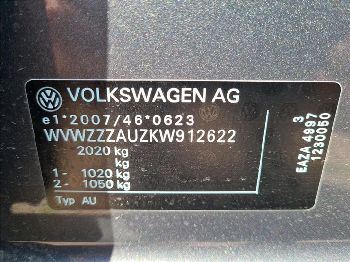 Photo 12 VIN: WVWZZZAUZKW912622 - VOLKSWAGEN GOLF 