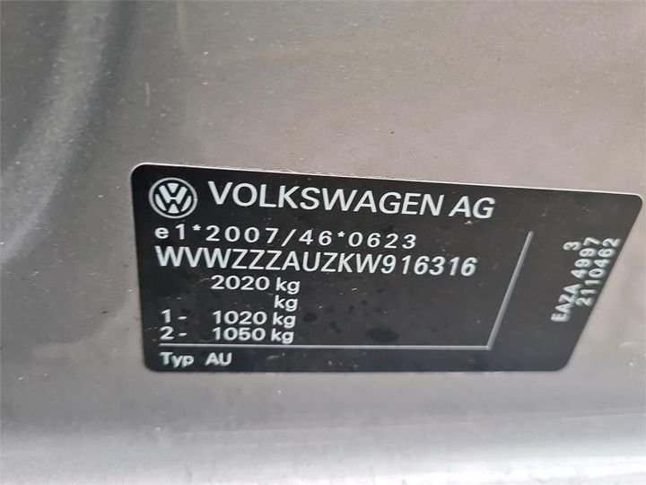 Photo 14 VIN: WVWZZZAUZKW916316 - VOLKSWAGEN GOLF 