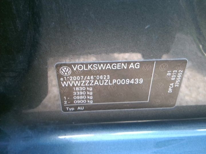 Photo 10 VIN: WVWZZZAUZLP009439 - VOLKSWAGEN GOLF 