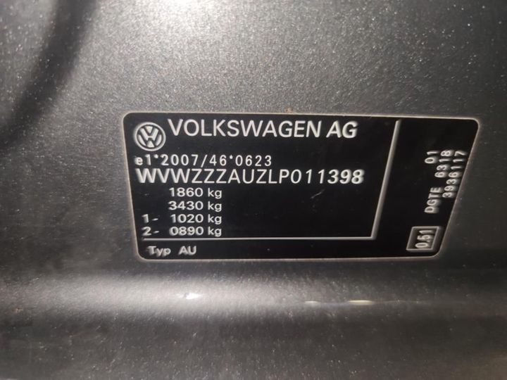 Photo 10 VIN: WVWZZZAUZLP011398 - VOLKSWAGEN GOLF 