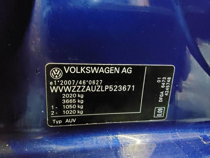 Photo 4 VIN: WVWZZZAUZLP523671 - VOLKSWAGEN GOLF 