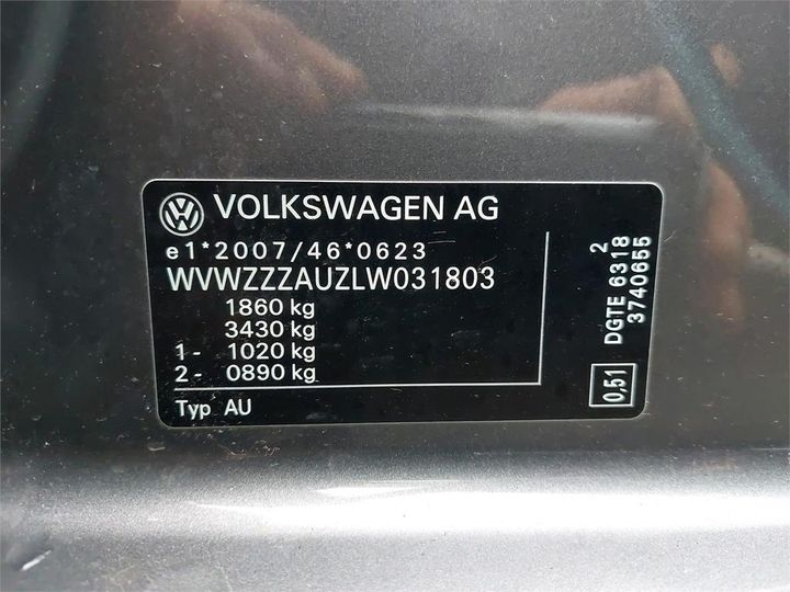 Photo 11 VIN: WVWZZZAUZLW031803 - VOLKSWAGEN GOLF 