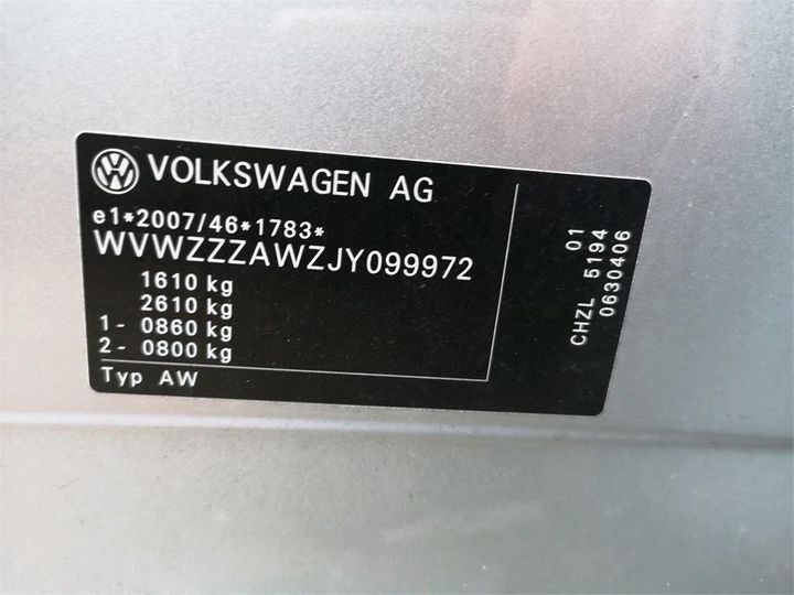 Photo 11 VIN: WVWZZZAWZJY099972 - VOLKSWAGEN POLO 